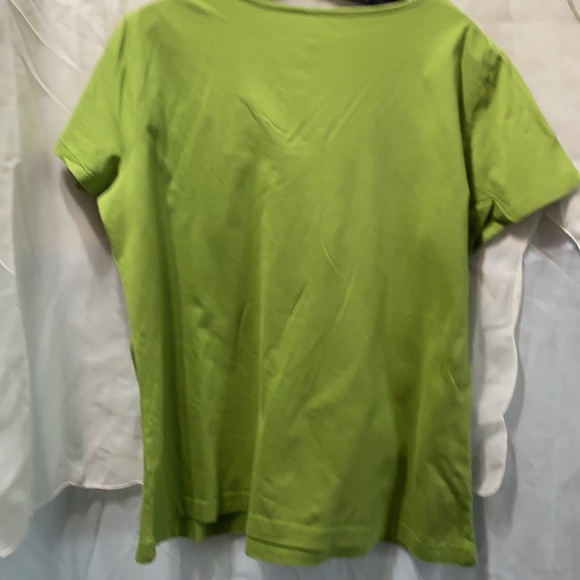 VAN HEUSEN GREEN SCOOP NK TEE SZ L - Picture 8 of 8